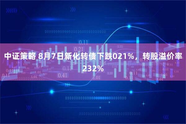 中证策略 8月7日新化转债下跌021%，转股溢价率232%